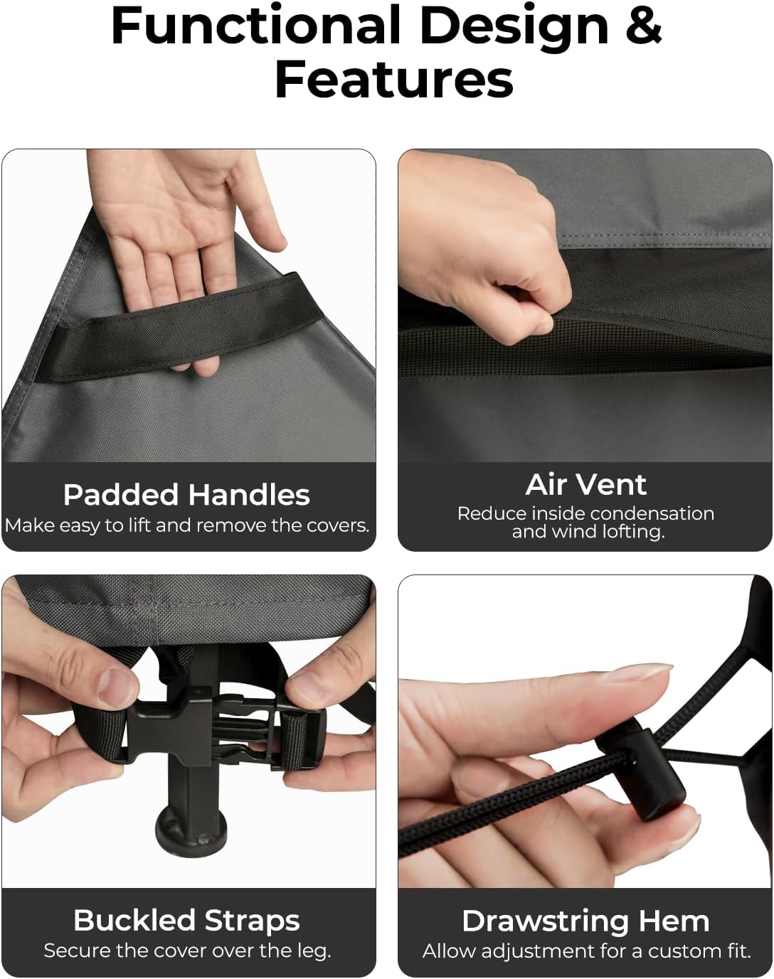 loriano 3-Seater Patio Furniture Covers,100% Waterproof for Loveseat Couch Outdoor Sofa, Heavy Duty 600D Oxford Fabric, Premium PVC Coating for Sun Fade Resistance, 79" W x 37" D x 35" H - Image 7