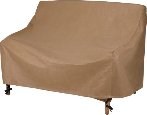 DUCKCOVERS Essential Water-Resistant 54 Inch Patio Loveseat Cover, Patio Furniture Covers