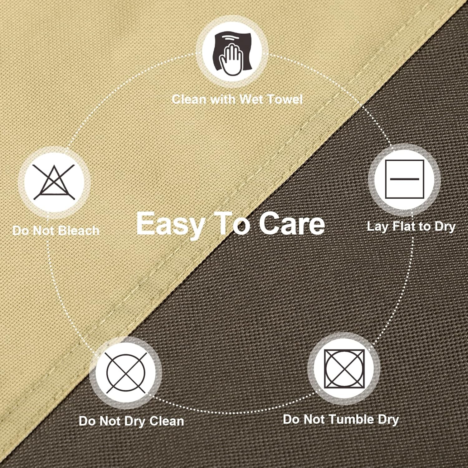 PureFit Patio Furniture Covers, Outdoor Table Furniture Cover Waterproof Canvas Rectangle 650D Patio Covers for Outdoor Furniture, Lawn, Deck, Backyard, Anti-fade & Tear Resistant, 126"L x 84"W x 28"H - Image 9